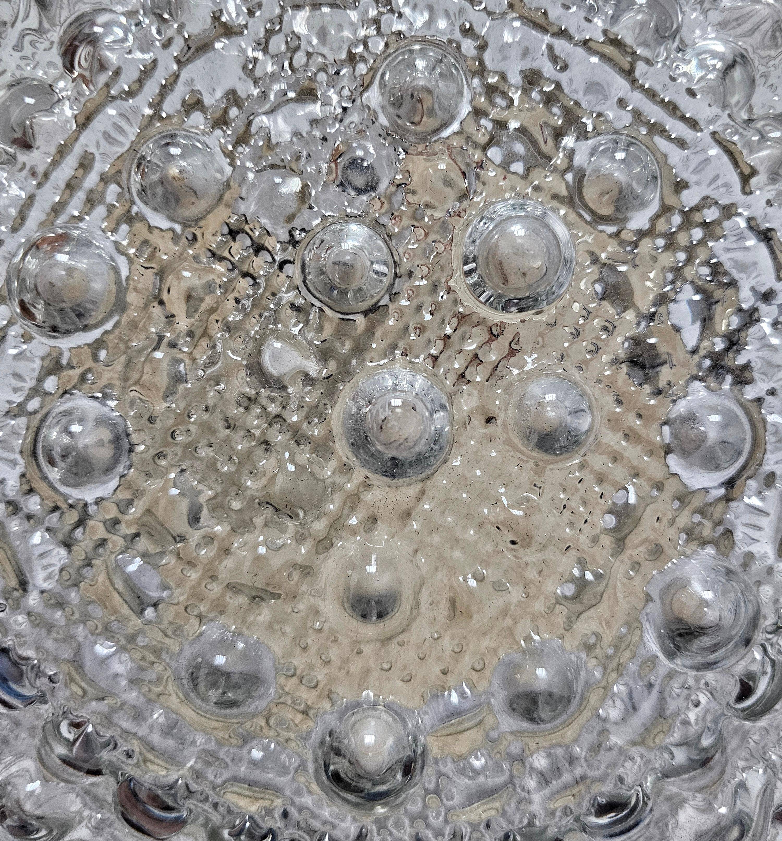 Bubble glass ceiling light mid-century by Motoko Ishii for STAFF