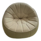 Cinna swivel armchair ottoman model - new condition - alcantara and fabric