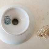 Antique ceramic compotier, Prima model of Saint Amand, French manufacture, late nineteenth