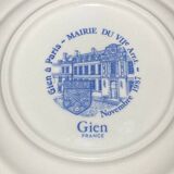 Gien earthenware plate