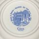 Gien earthenware plate
