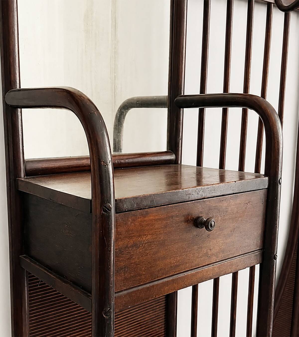 Hall stand no. 6 (model 2676) by Josef Hoffmann for Thonet 1910s