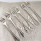 Set of 6 cake forks Christofle model Albi