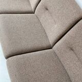 Vintage wooden seating area / sofa and 2 armchairs