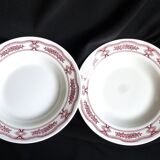 Set of 2 soup plates, Italian plates, soup plates.