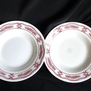 Set of 2 soup plates, Italian plates, soup plates.