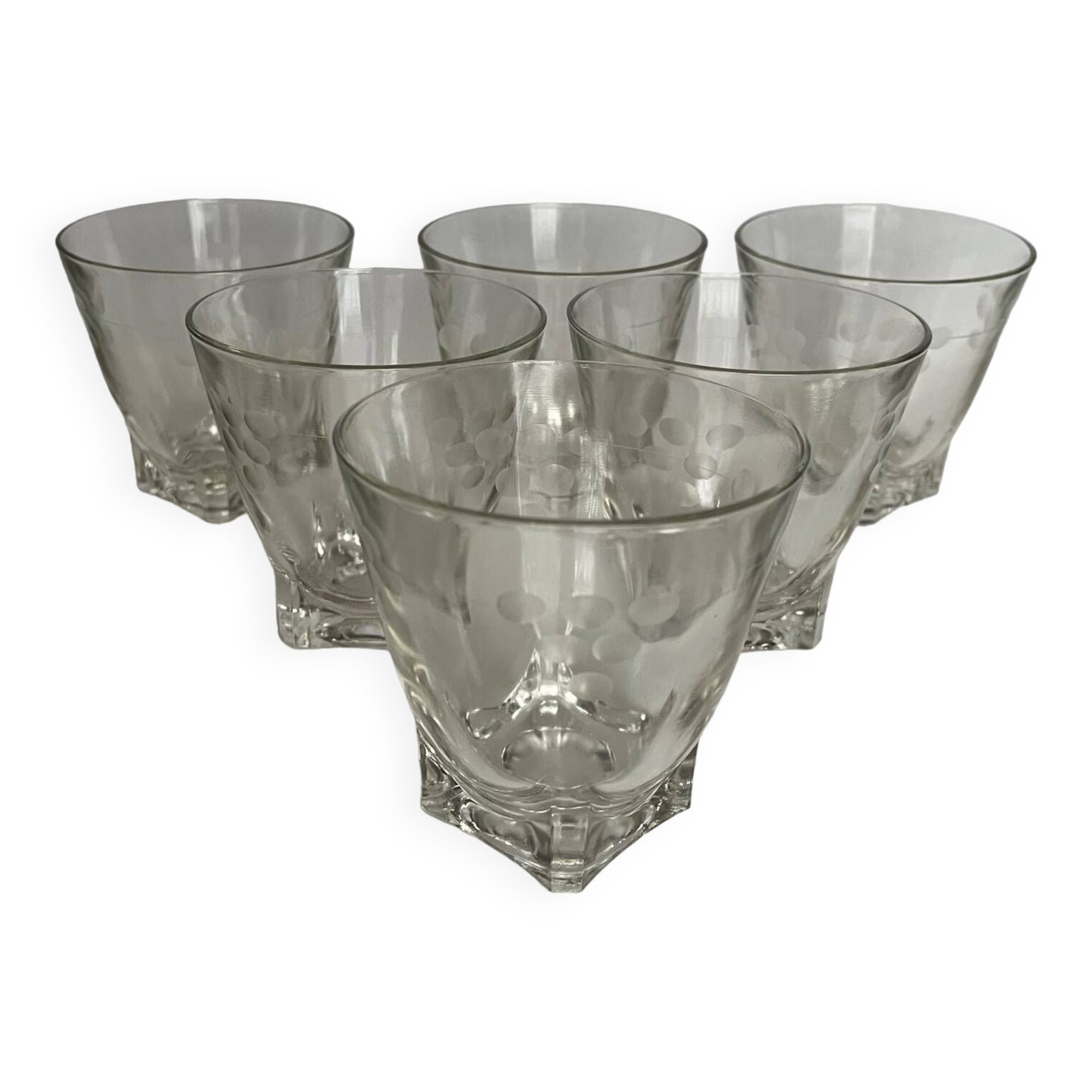 Set of 6 vintage glasses