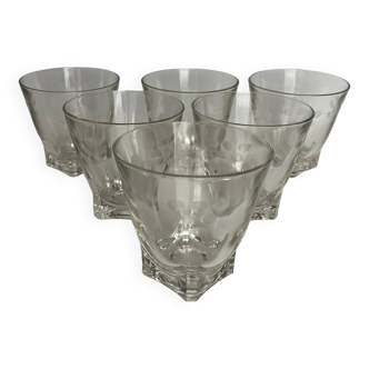 Ensemble de 6 verres vintage