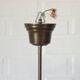 Large Mid Century Chandelier / Vintage Copper Gooseneck Pendant Light / Space Age / Yugoslavia 80's