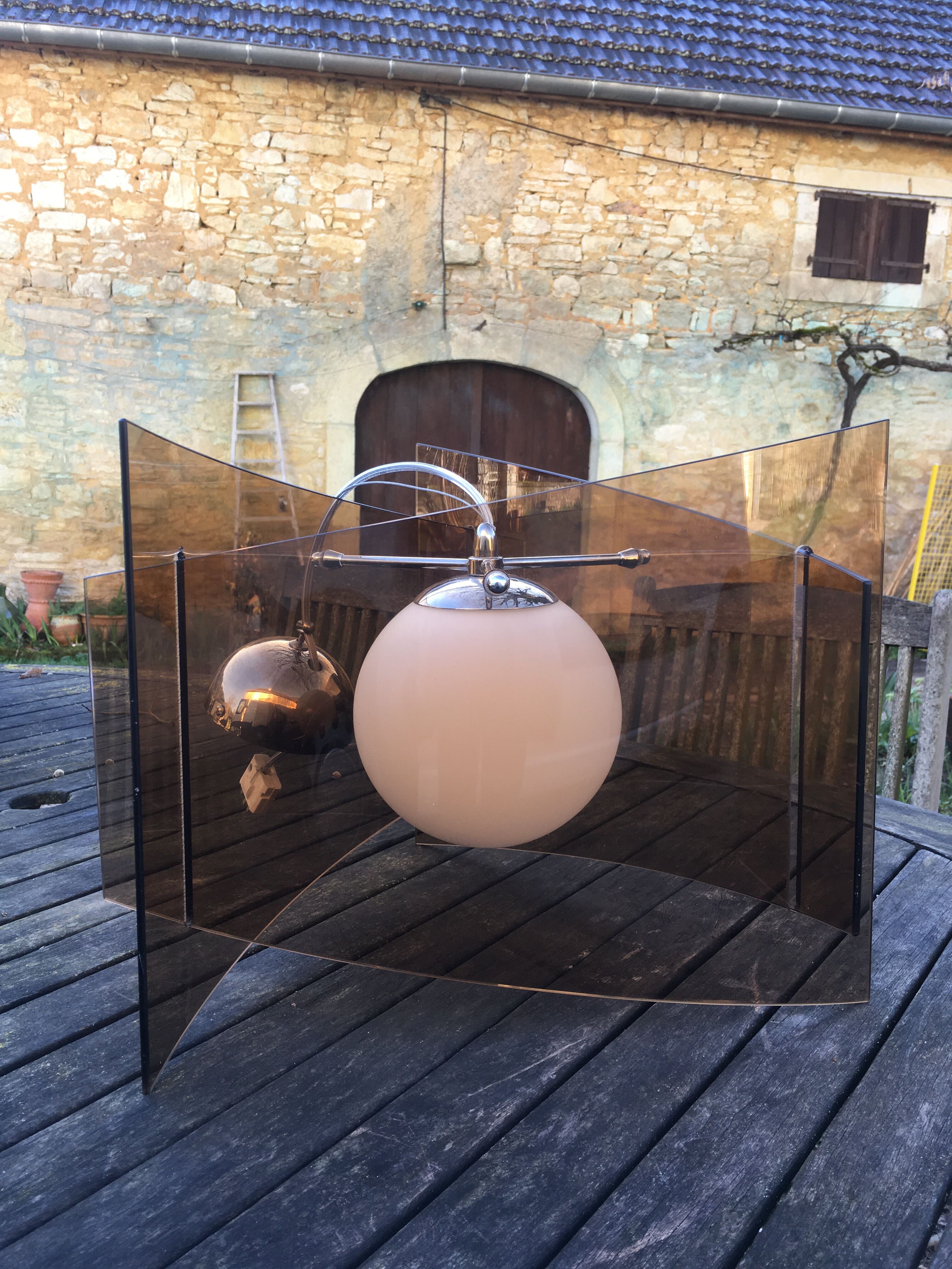 Smoked glass hanging