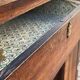 Biedermeier style oak wood cabinet