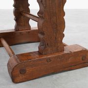 Antique Oak Monastery Coffee Table, France 17th Century