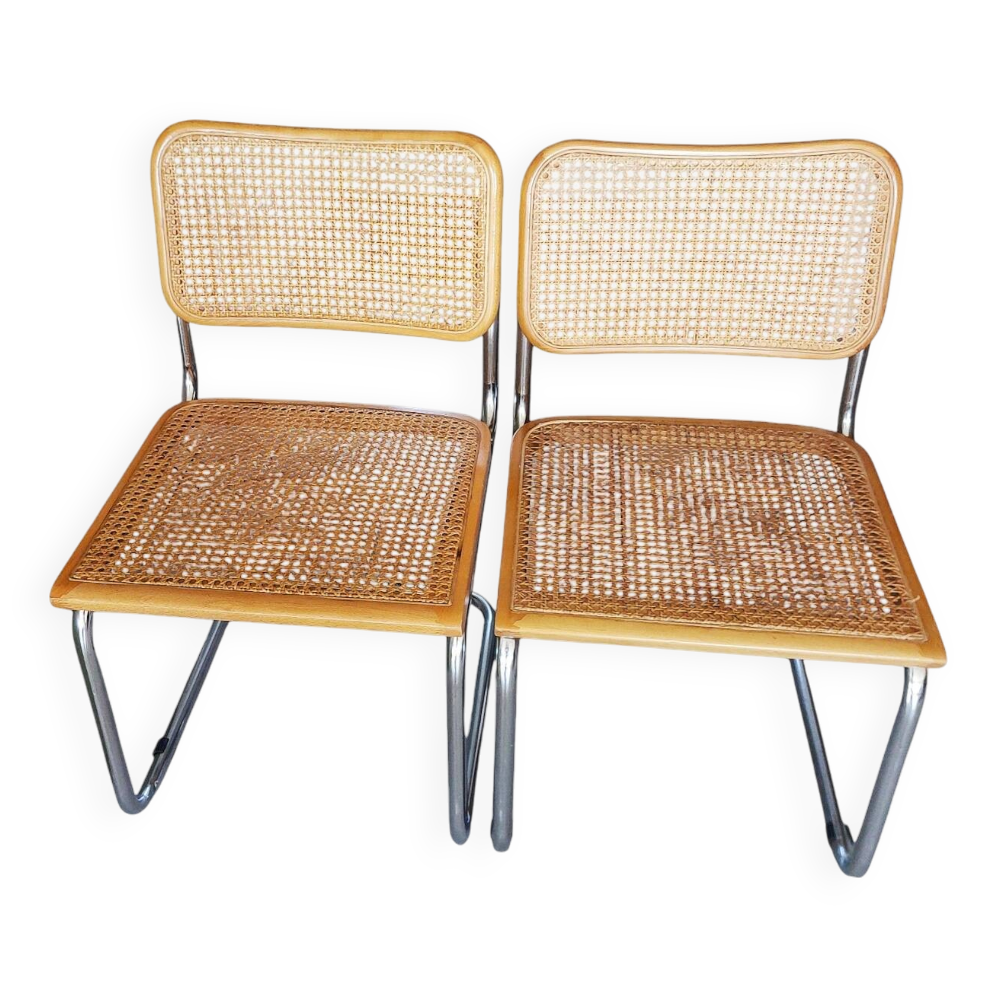 Lot of 2 Marcel Breuer B32 chairs