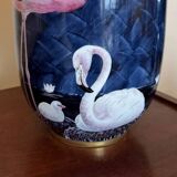 Limoges porcelain flamingo vase