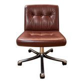 Nomadic leather armchair P128 Osvaldo Borsani