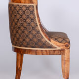 Restored Biedermeier Walnut Armchair, Vienna, Austria, 1820s