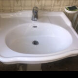 Old earthenware washbasin