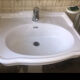Old earthenware washbasin