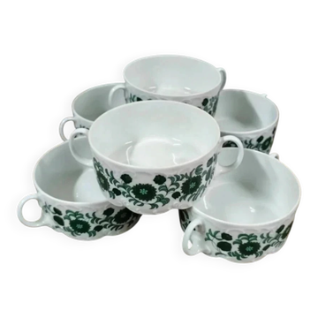 Bols à bouillon, soupe vintage Rosenthal Monbijou Giscard