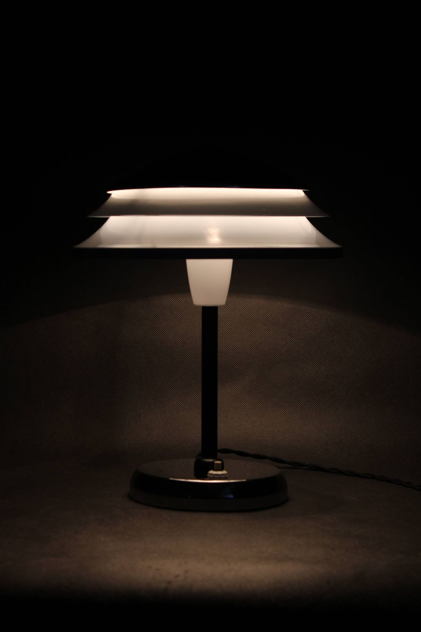 Mid-Century Chrome Table Lamp by Zukov, 1970s