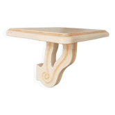 Console étagère murale vintage en chêne massif