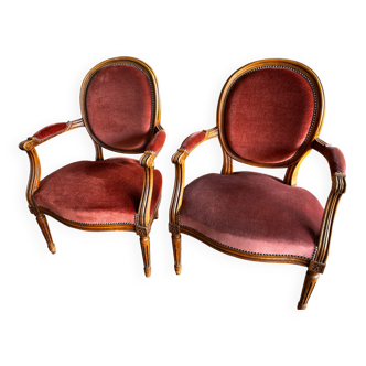Pair of classic armchairs