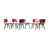 6 Revolt chairs by Friso Kramer for Ahrend De Cirkel, the Netherlands, 1956