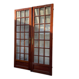 Pair of doors with panes
