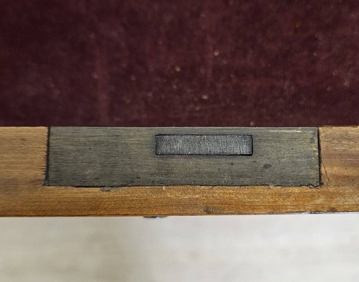 Cylinder desk / Drop-leaf desk – marquetry – Louis XVI style - 20th century