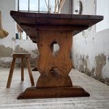 Monastery-style farmhouse table, pine, 210cm
