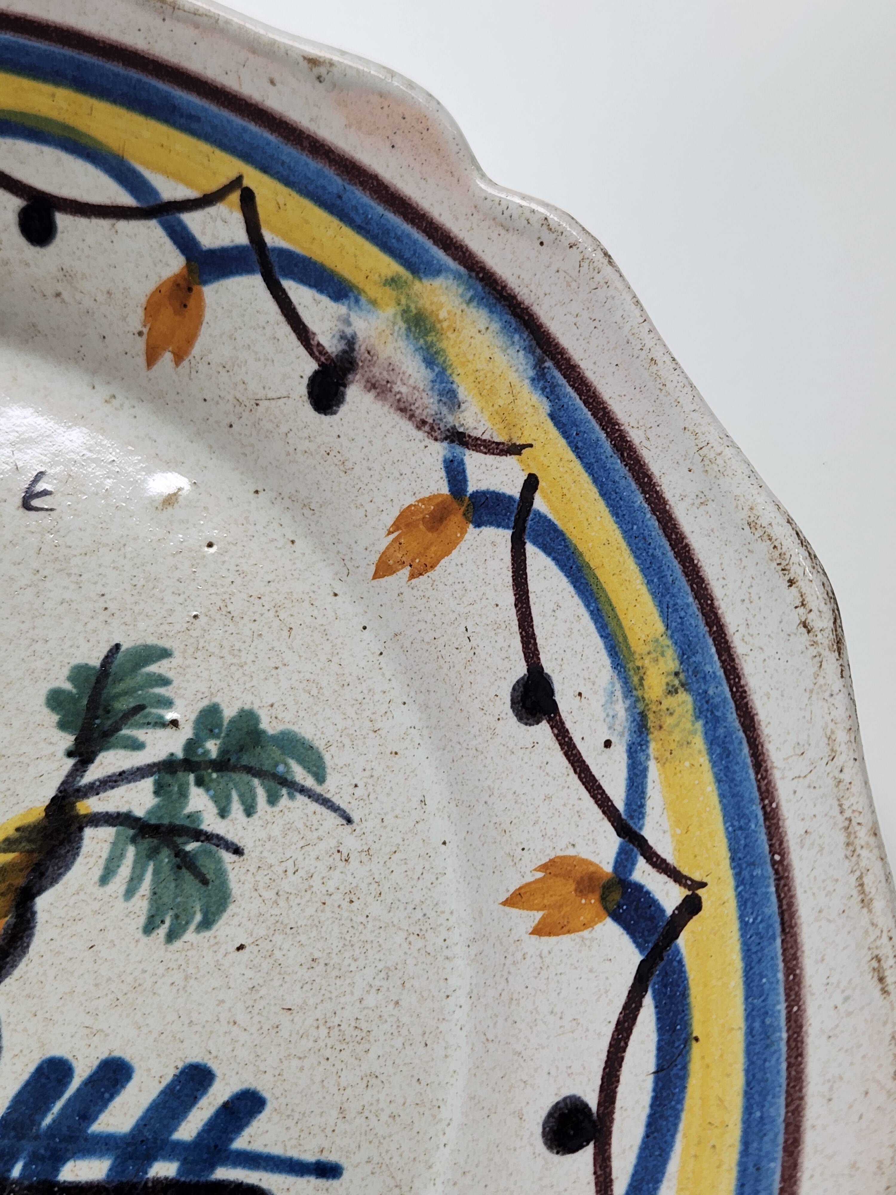 Nevers faience plate
