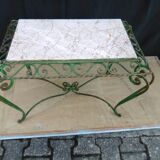 Coffee table with marble top