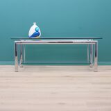 Table basse en verre, design danois, années 1970, production : Danemark