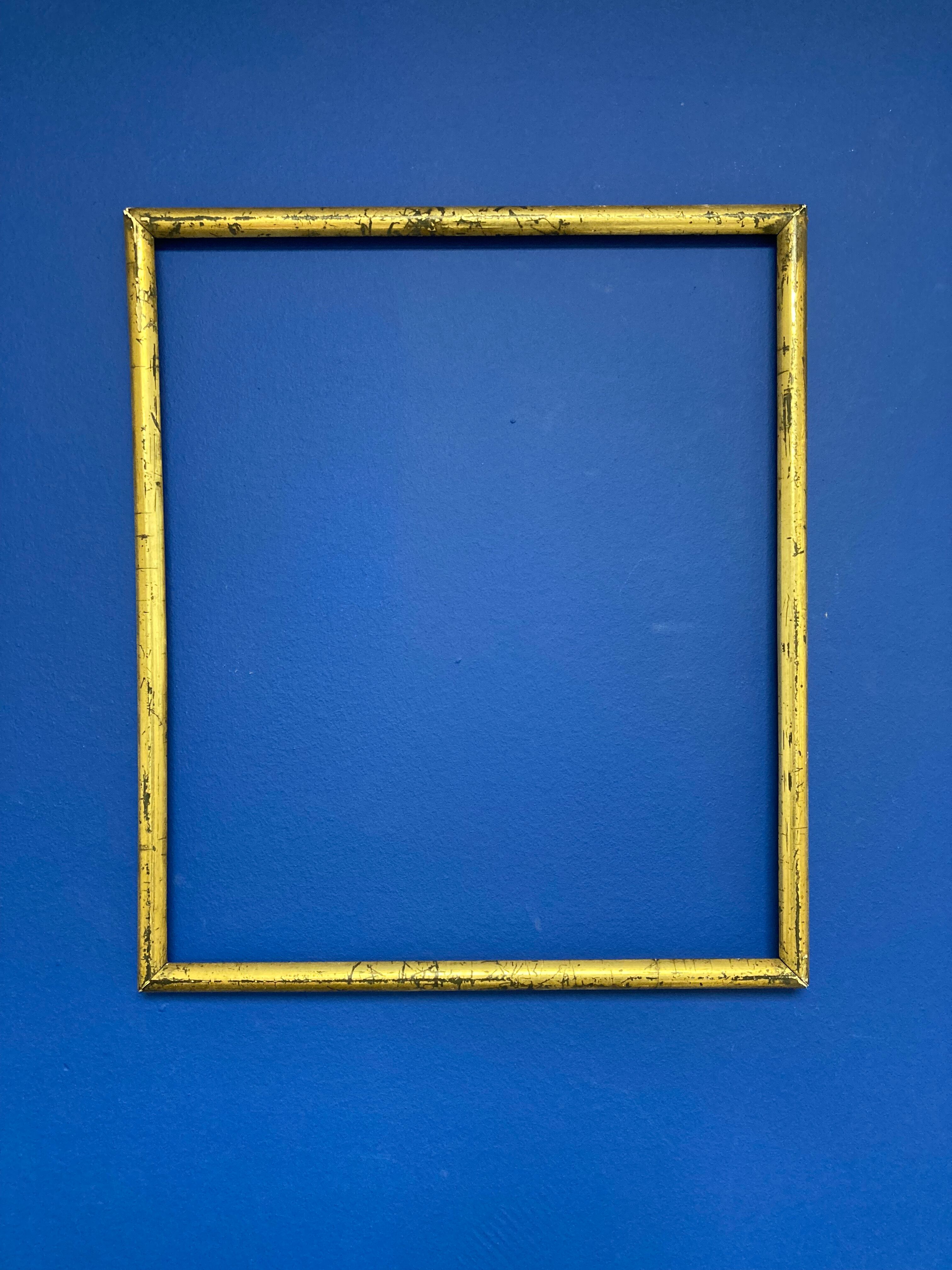 Vintage patinated golden frame