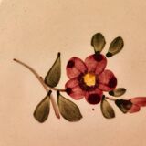 22 flat plates Armelle Sarreguemines hand-painted