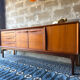Vintage Scandinavian teak sideboard, 1960.