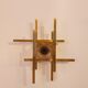 Pair of brass wall lamps from Sciolari