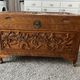 Large chinese chest, carved camphor wood. 1st half of the XXth century