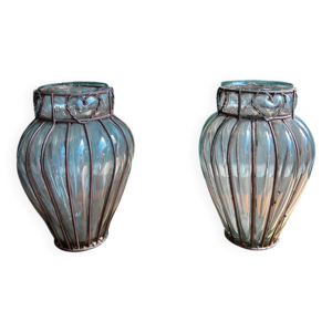 Paire de vases vénitiens - verre