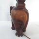Magnificent vintage art deco elephant lamp 1940s 1950s in solid wood 40s 50s