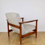 GFM-142 armchair, design by Edmund Homa from the 70s, beige