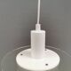 Small Space Age hanging lamp made of plexiglass. Denmark 1980s
