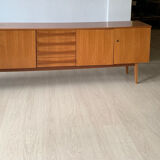 Vintage Scandinavian sideboard in blonde teak