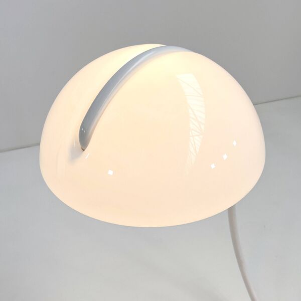 Lampadaire Serpente blanc par Elio Martinelli pour Martinelli Luce, 1970