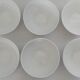 Set of 6 ribbed bowls and floral motifs