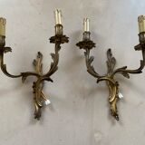 Pair of Louis XV bronze sconces