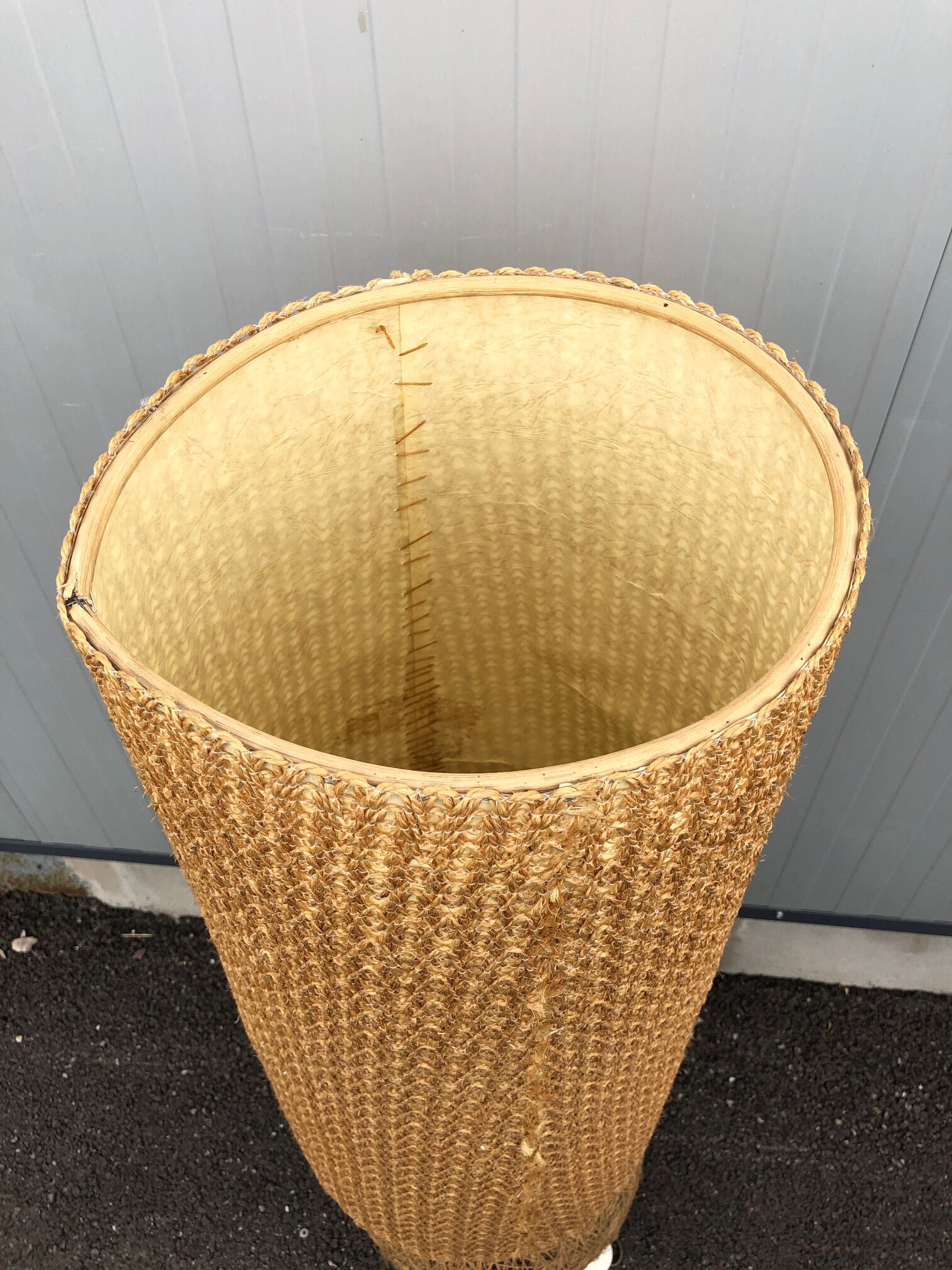 70s Wicker lamppost