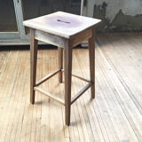 Oak workshop stool