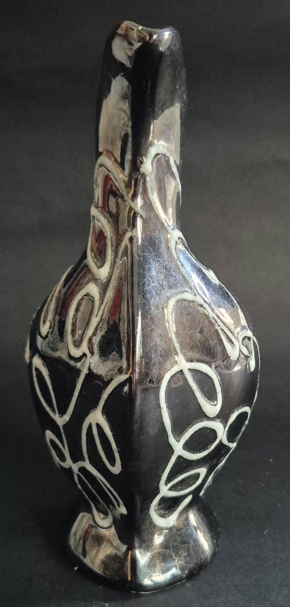 Vallauris Glossy Black Vase