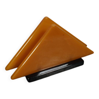Organisateur de bureau en bakélite triangulaire Art déco